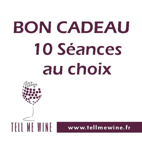 Bon cadeau - 10 séances au choix